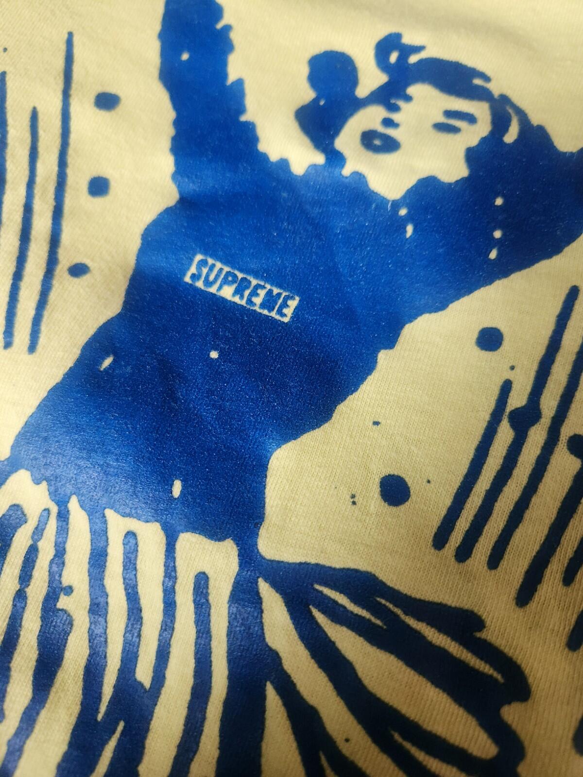 SS12 Supreme Cheerleader Tee medium M Yellow t-shirt vintage 2012 rare girl
