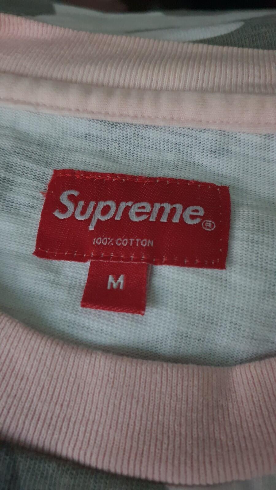 SS18 Supreme Pocket Tee Pink Camo Size M