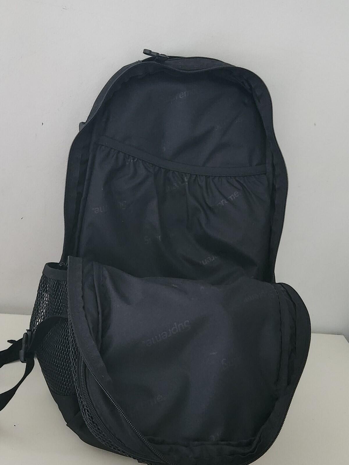 SS20 Supreme Schwarzer Rucksack Cordura Tasche Mesh Rucksack