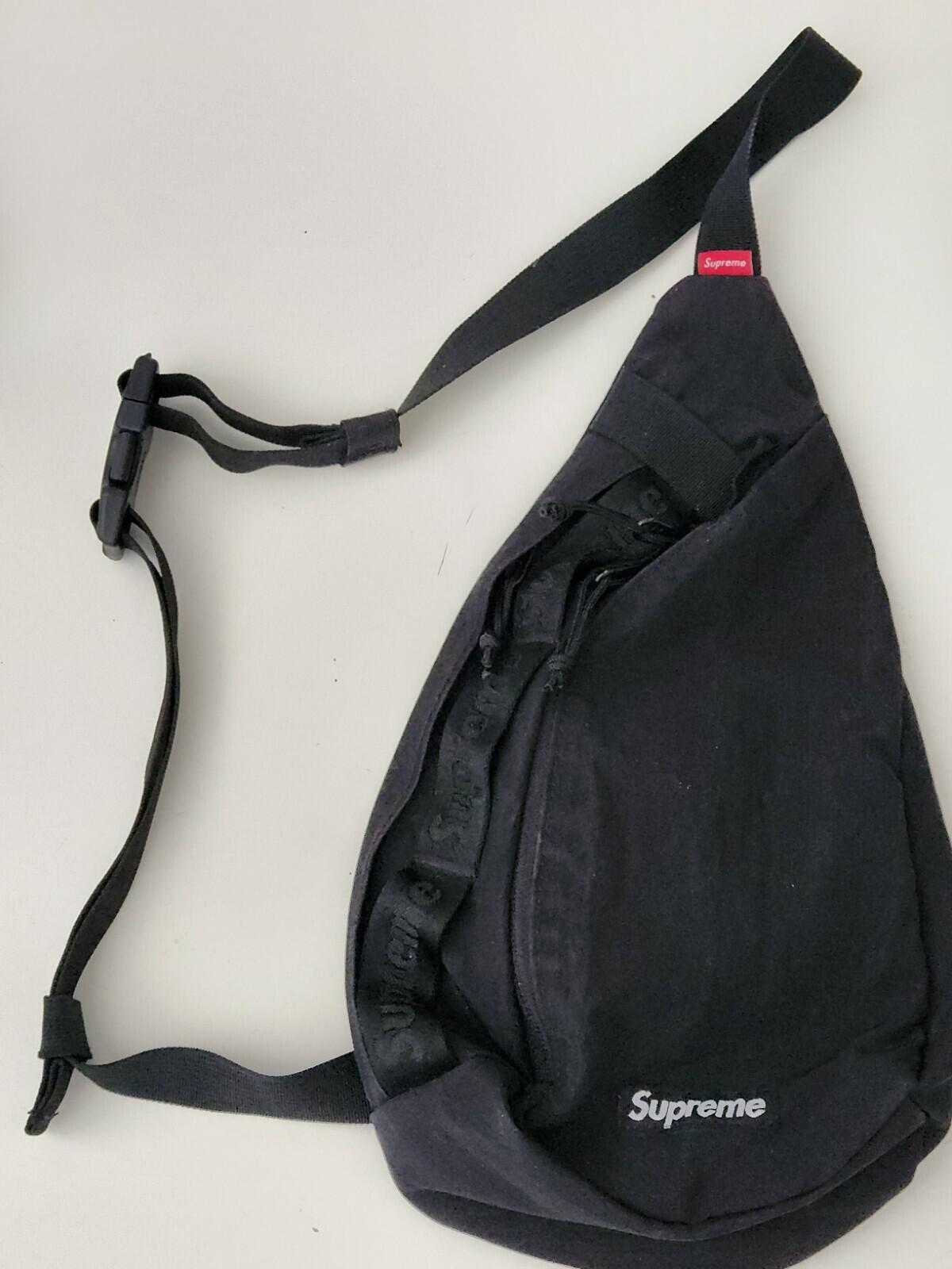 FW20 Supreme Sling Bag Black Backpack Waist Shoulder Bag Water Resistant 4L