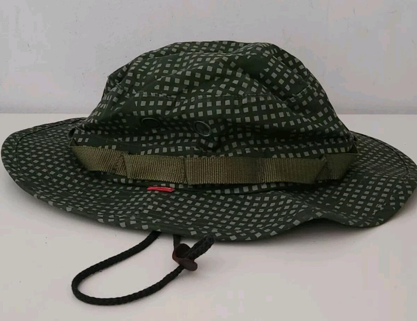 SS14 Supreme Grid Camo Boonie Bucket hat M/L Crusher Green Medium / Large Olive