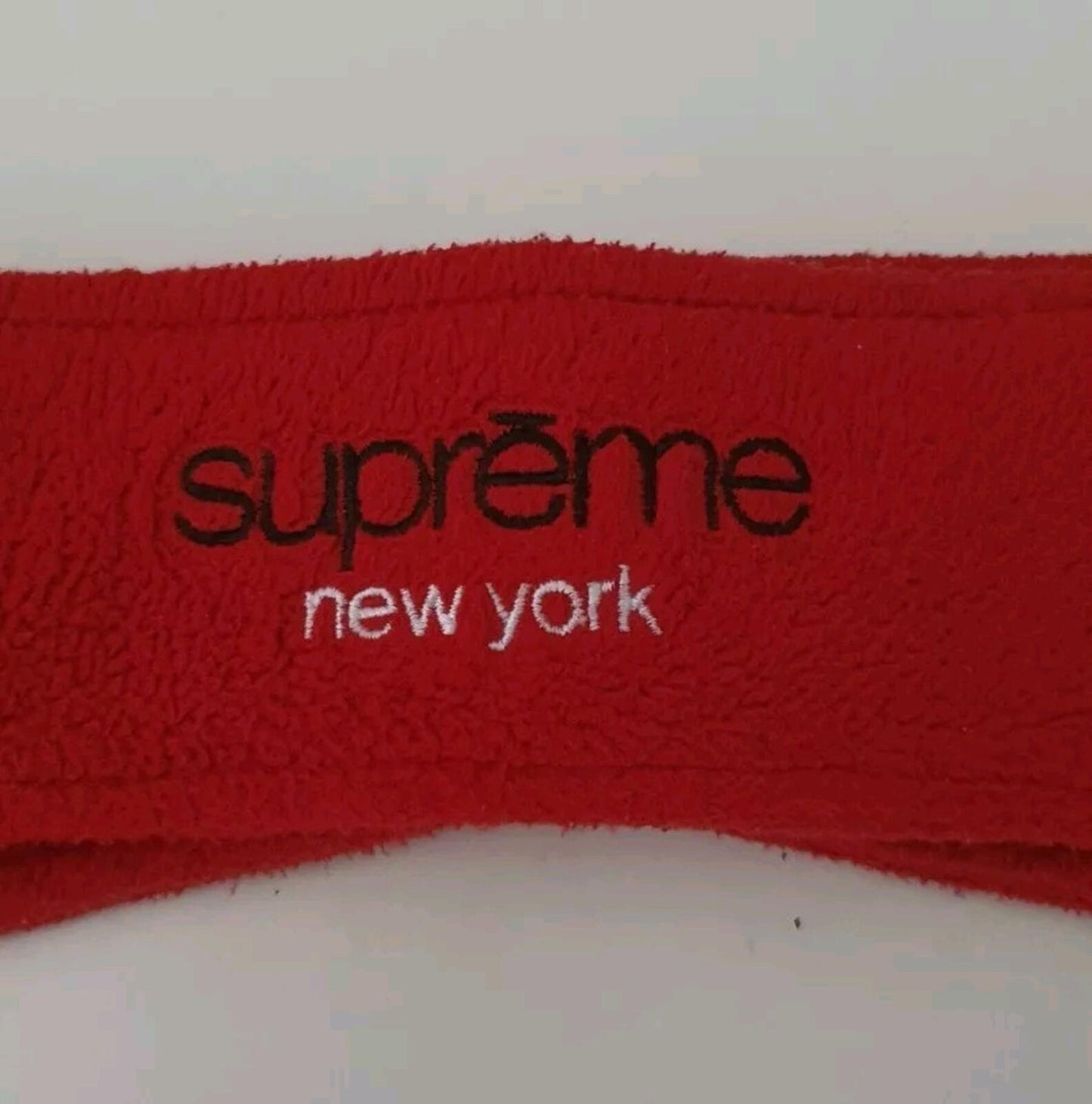 FW18 Supreme x Polartec Red Fleece Headband