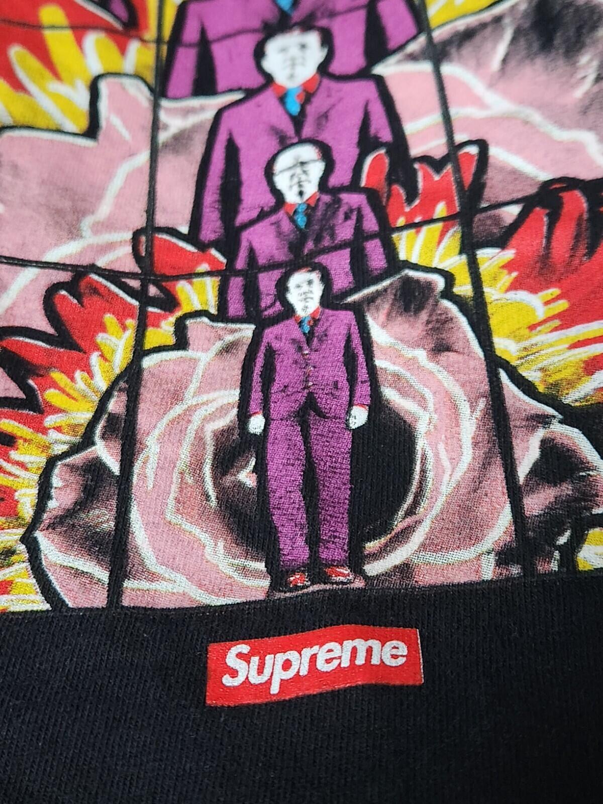SS19 Supreme Gilbert & George Life camiseta talla L grande negra playera Nueva