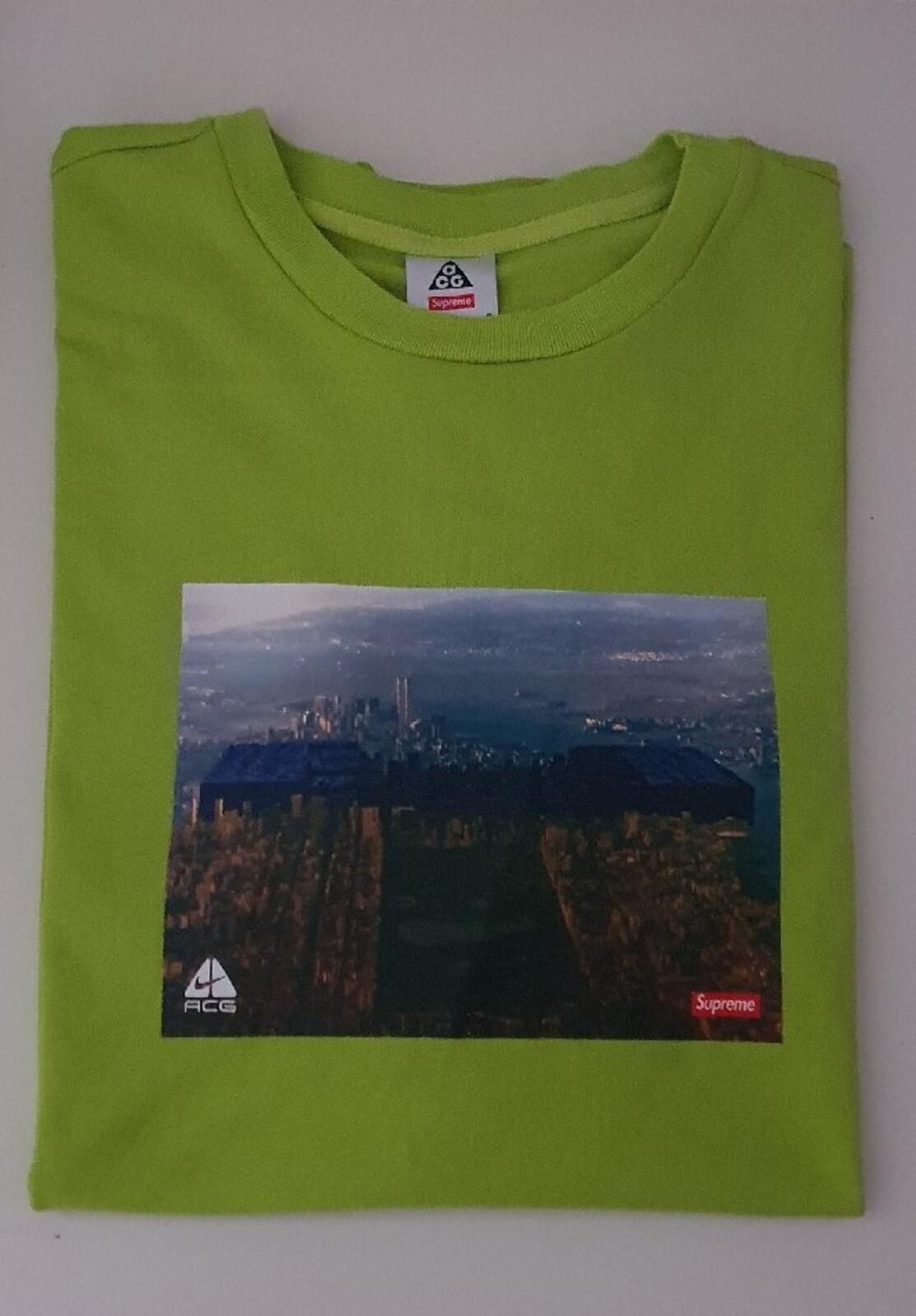 HW22 Supreme x Nike ACG Grid Tee Green T-Shirt Größe M Medium