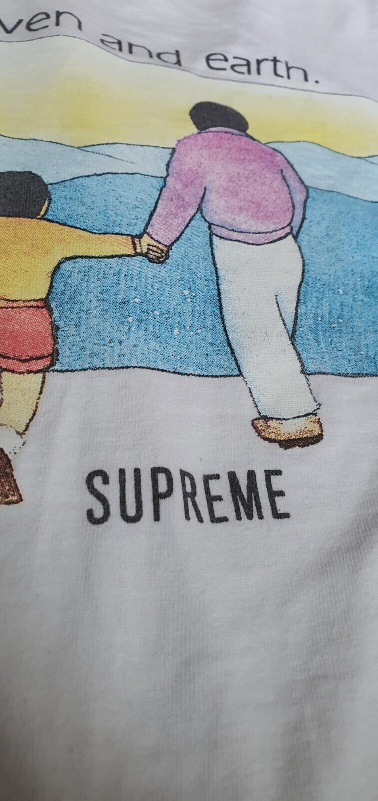 FW19 Supreme Heaven and Earth tee size M medium T-shirt white