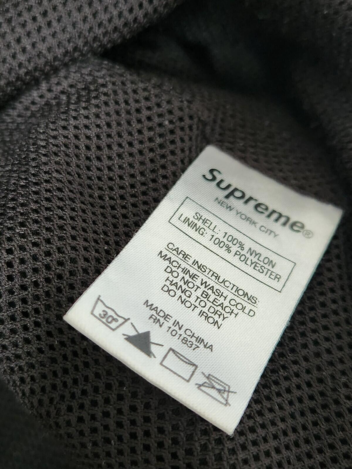 FW18 Supreme 2-Tone Zip Up Jacket Black Size M Water Resistant