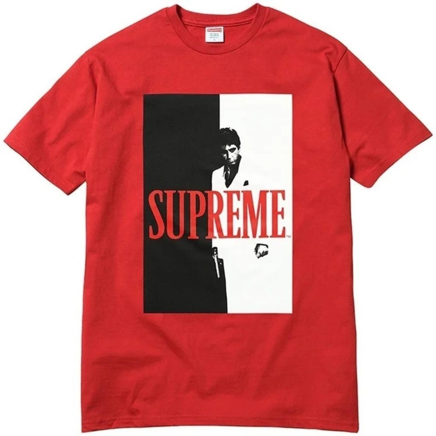 FW17 Supreme x Scarface Split Tee Red Size L