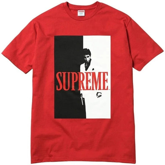 FW17 Supreme x Scarface Split Tee Red Size L