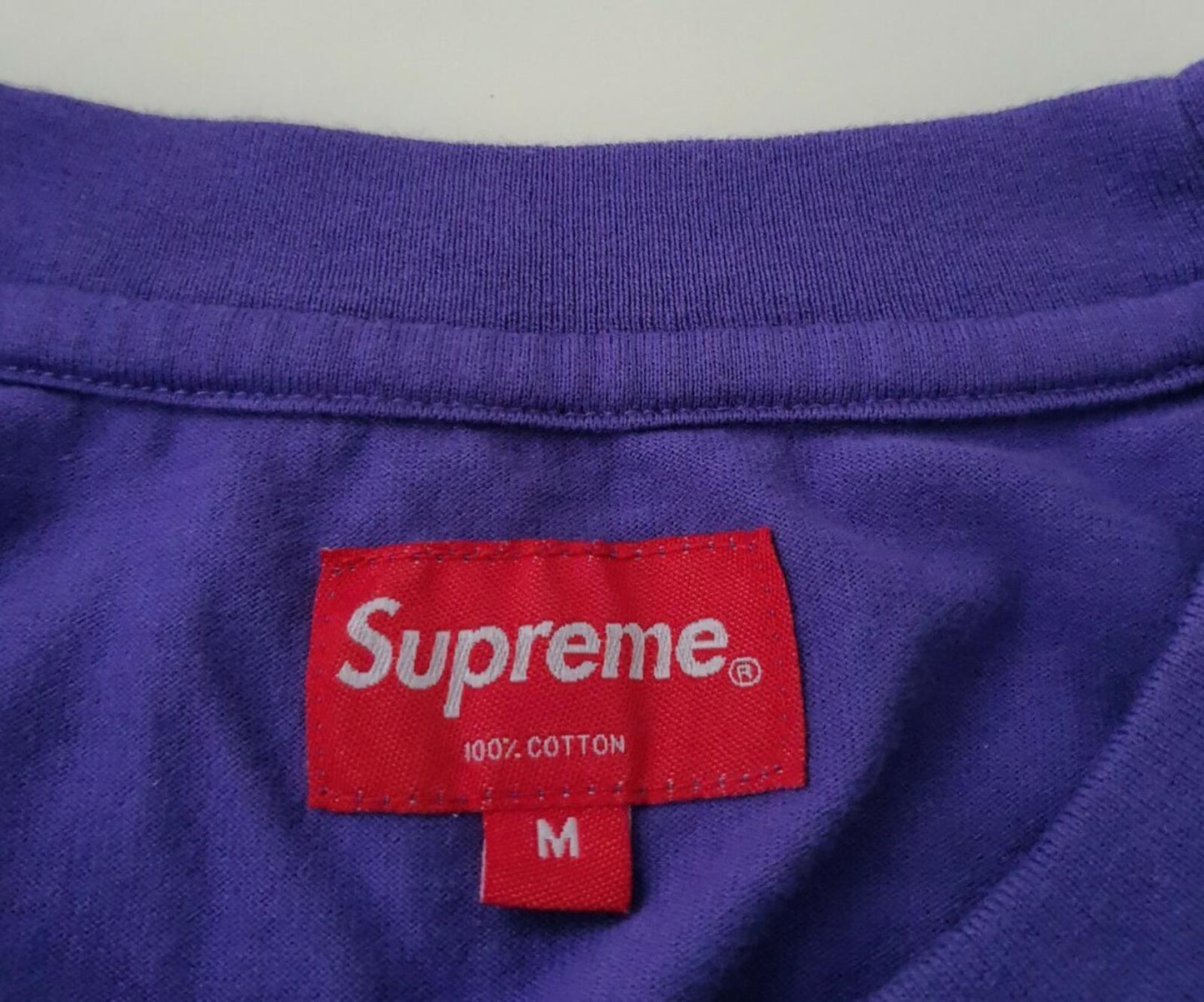 SS20 Supreme Meta Logo L/S Top Purple Size M