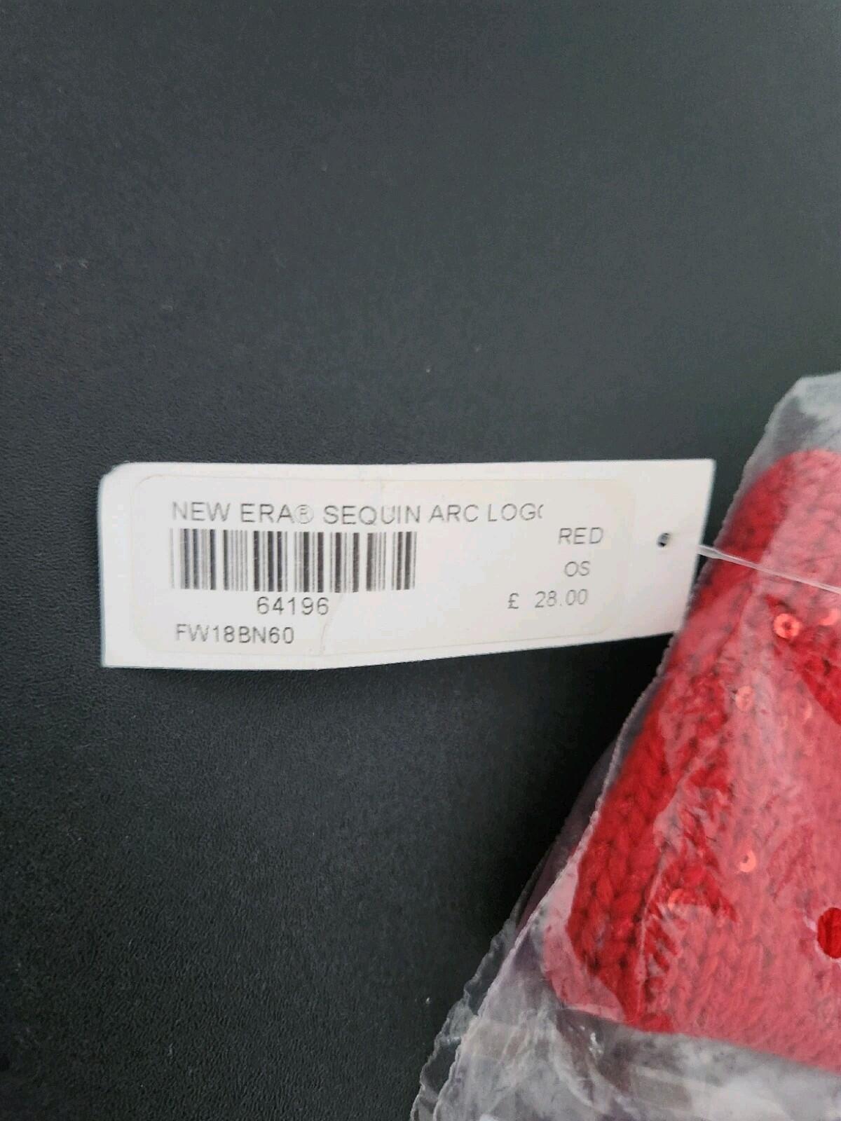FW18 Supreme New Era Sequin Arc Logo Headband Red