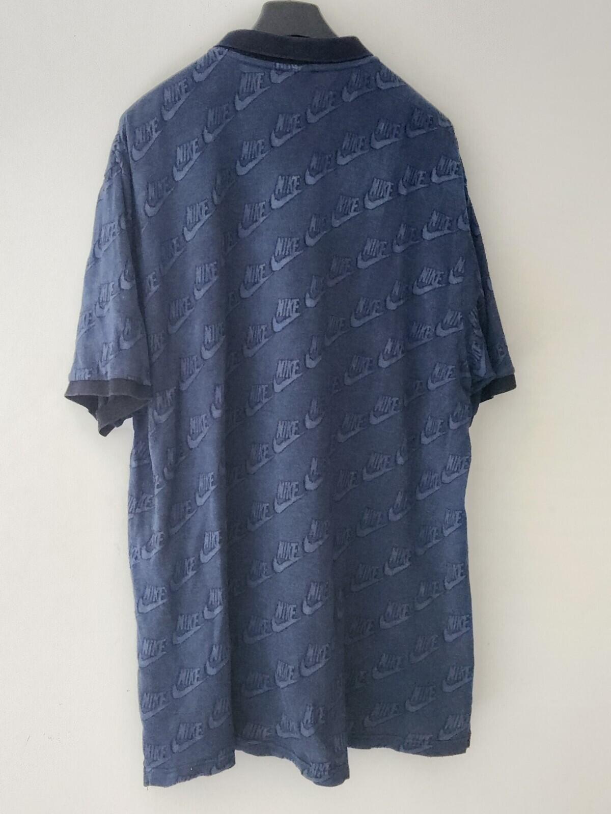 FW18 Supreme x Nike Jacquard Polo shirt DYED IN NAVY size XL