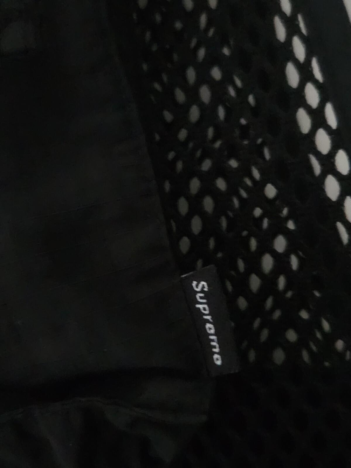 SS18 Supreme Mesh Cargo Weste L Large Schwarz Gilet Ripstop Mesh Utility Pockets