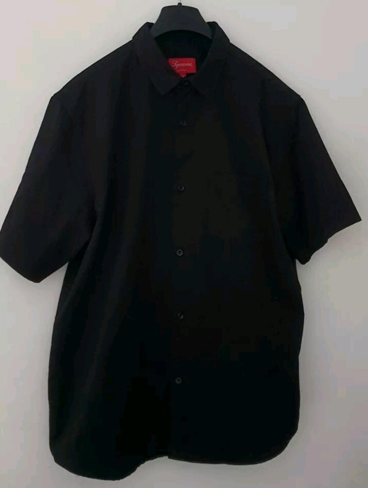 SS23 Supreme Croc Patch S/S Work Shirt Black Size L