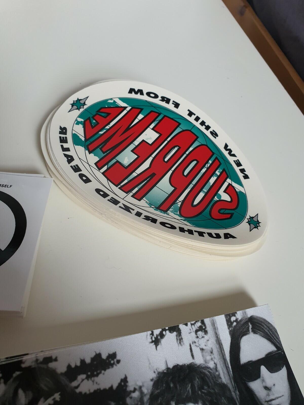 100 FW19 Supreme mixed stickers The Velvet Super Cream Save The Planet(1 brick )