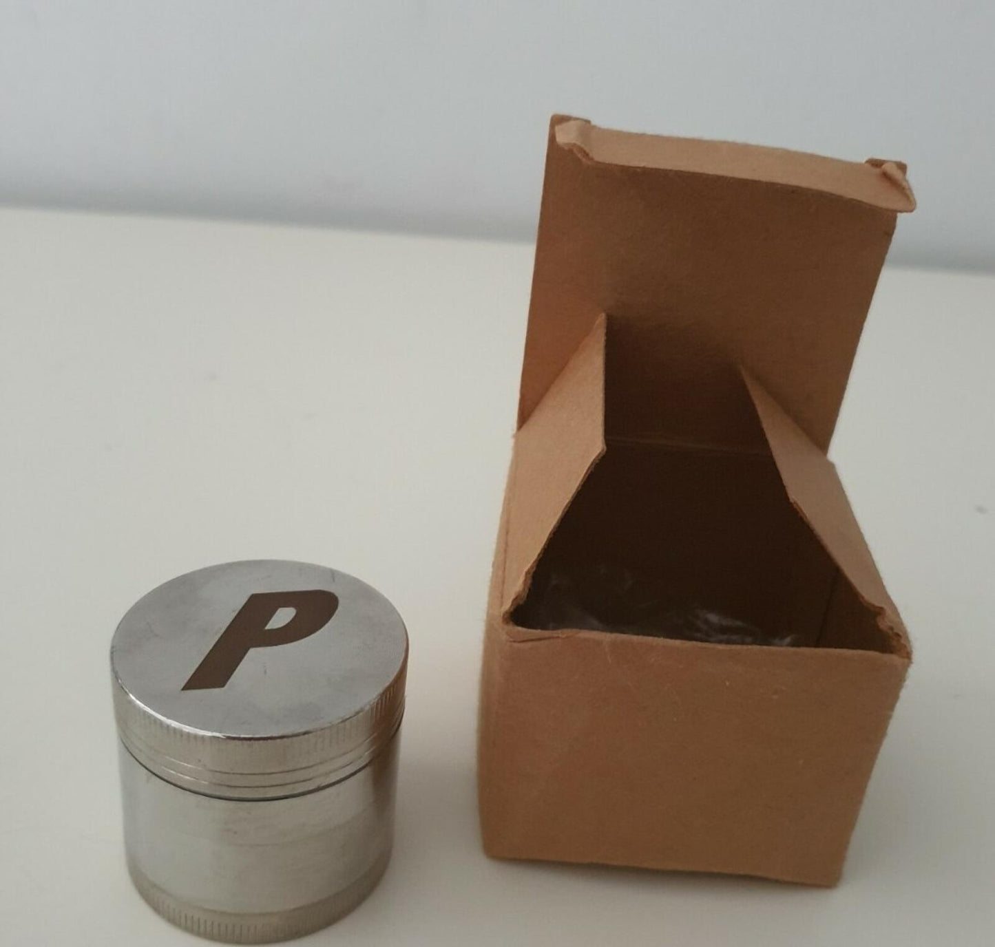 SS16 Palace Skateboards P mini grinder metal silver Rare