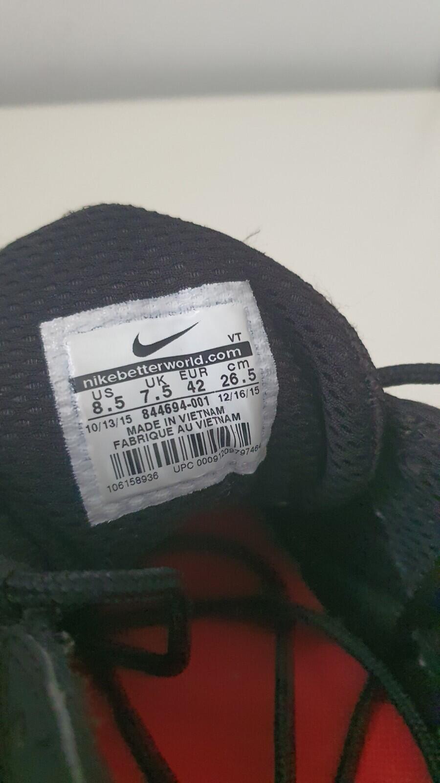 SS16 Supreme Nike Air Max 98 Black US 8.5 UK 7.5  EU 42 reflective lot Trainers