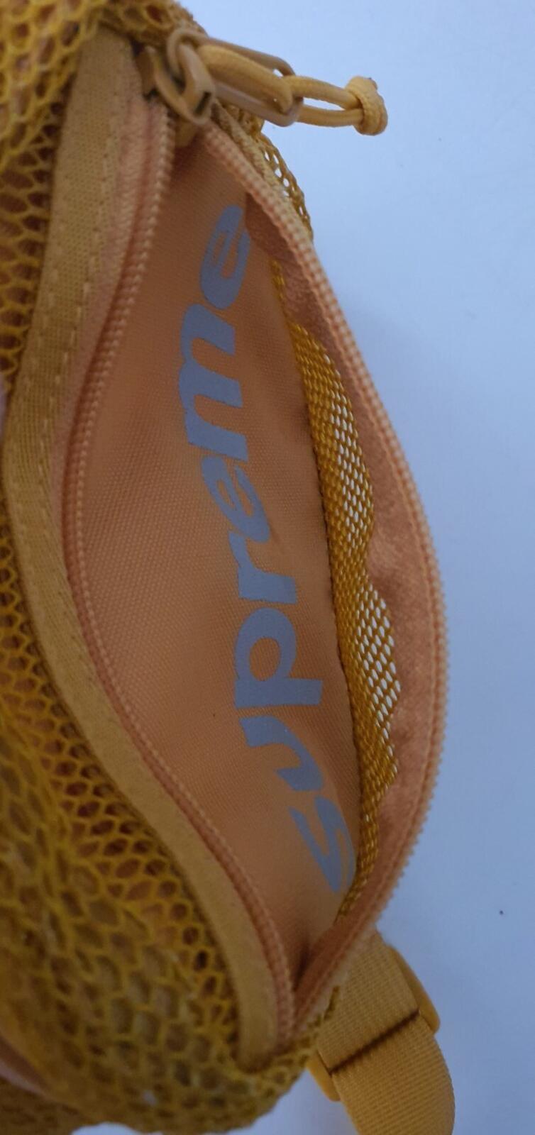 SS20 Supreme small shoulder side bag gold Cordura fabric mesh 3M reflective Logo