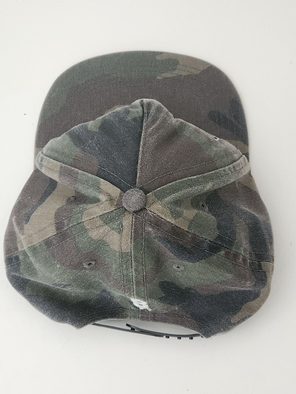 Gorra con diseño de camuflaje de 5 paneles con logotipo bordado Supreme x Champion FW14 Vintage 2014
