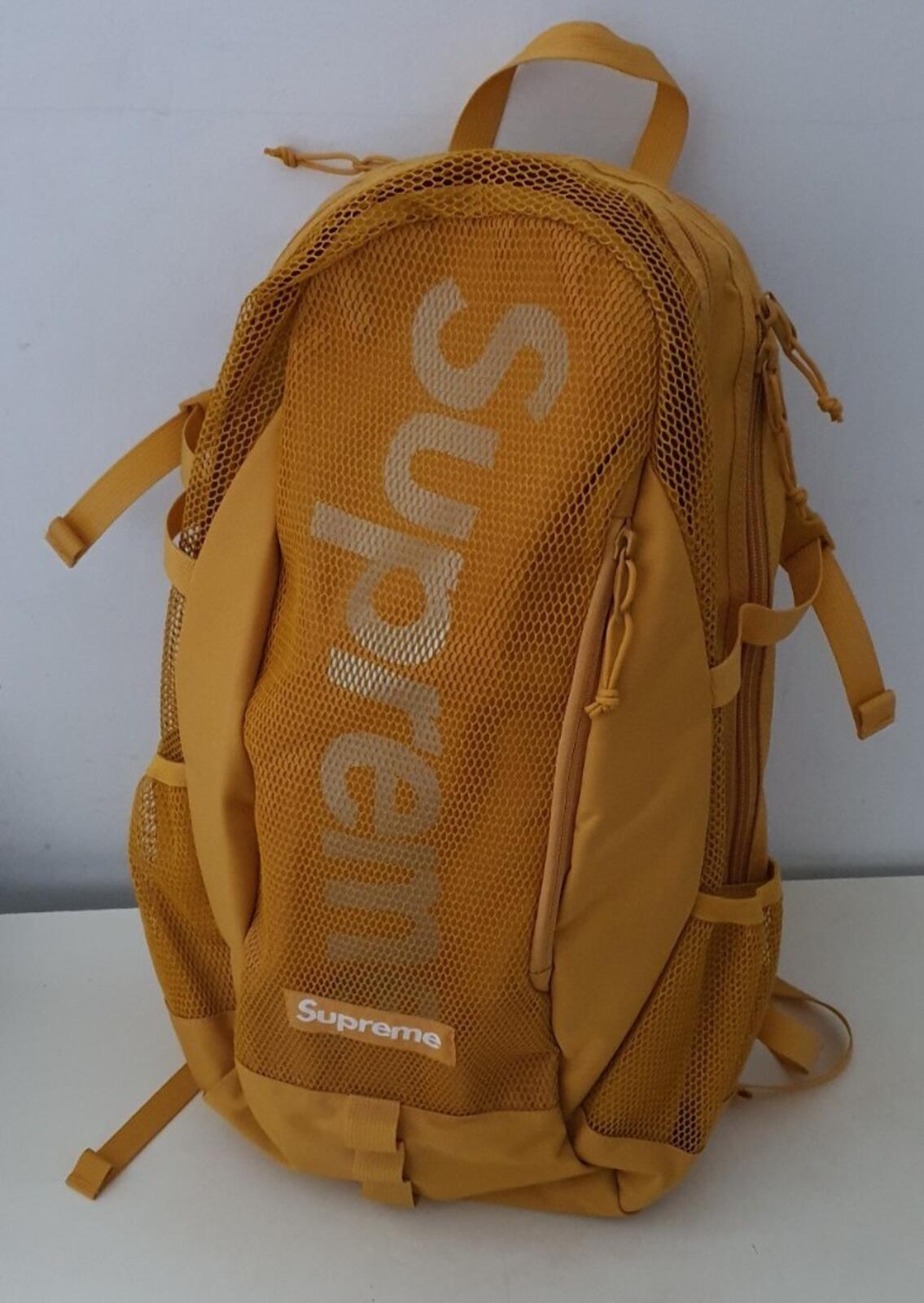 SS20 Supreme gold backpack Cordura yellow
