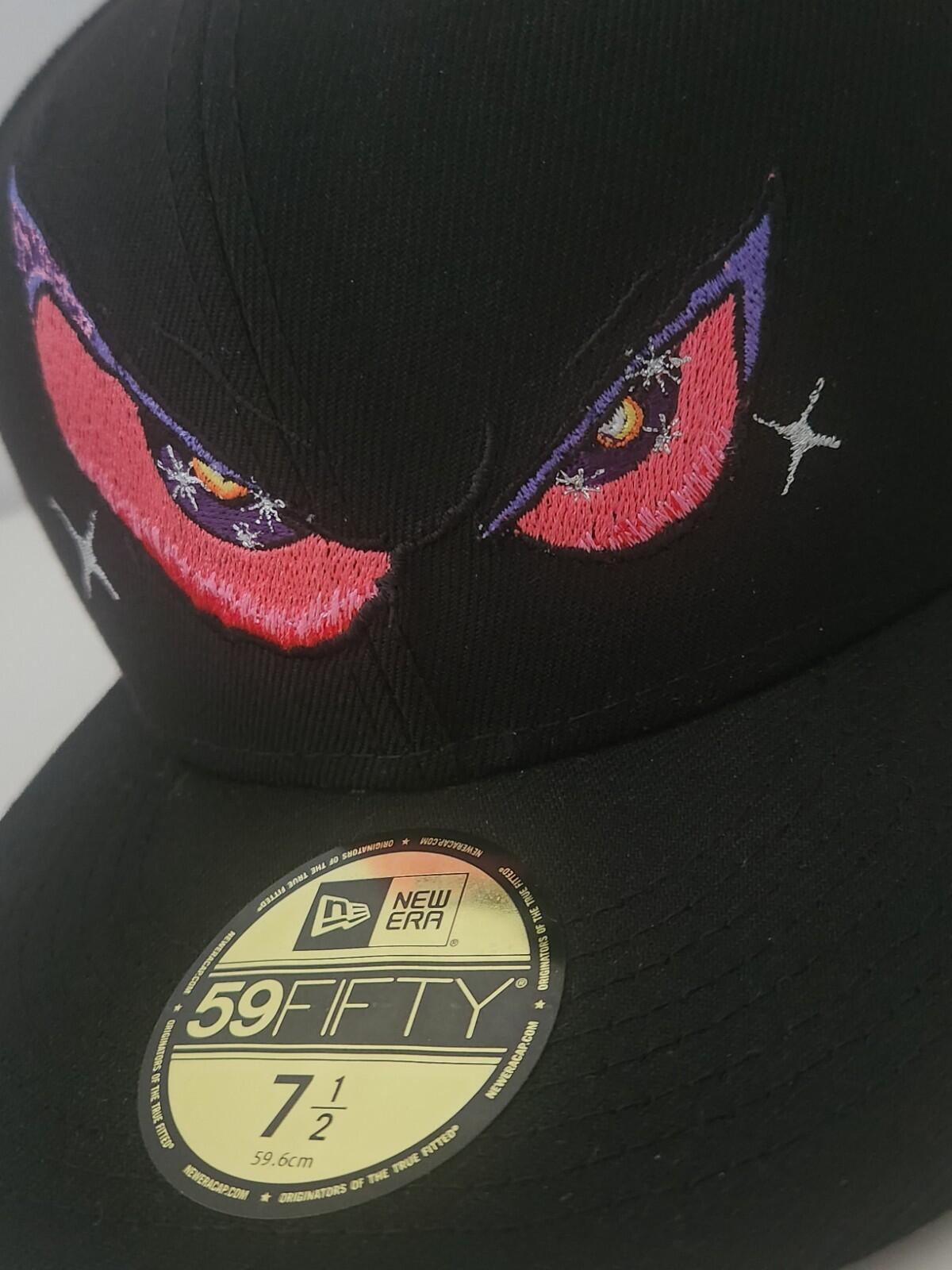 FW21 Supreme Eyes New Era Hat 7 1/2 Black Cap Embroidered Artwork By AOI