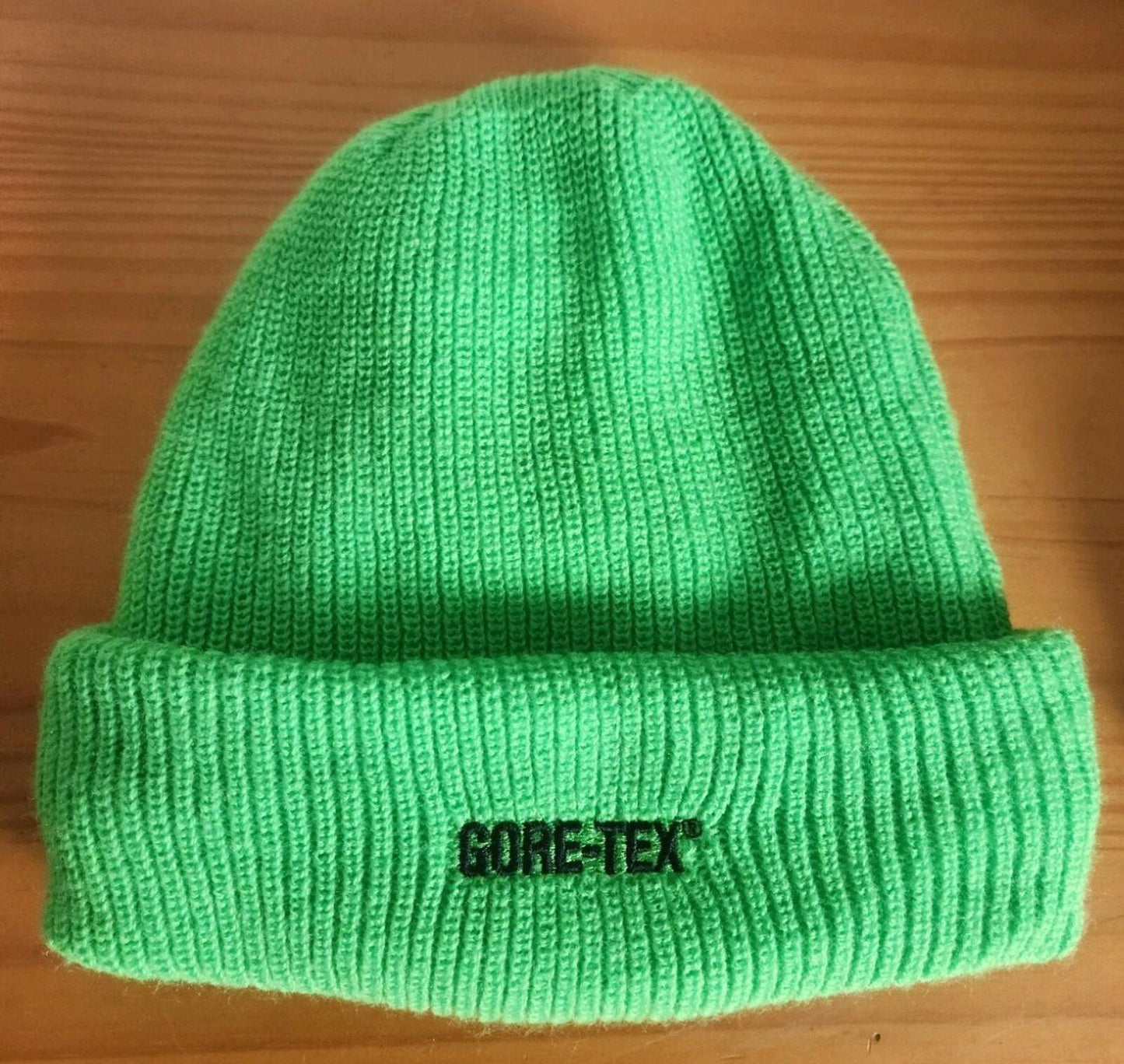 FW18 Supreme GORE-TEX Beanie Limette Wasserdichte Mütze Kleines Box Logo
