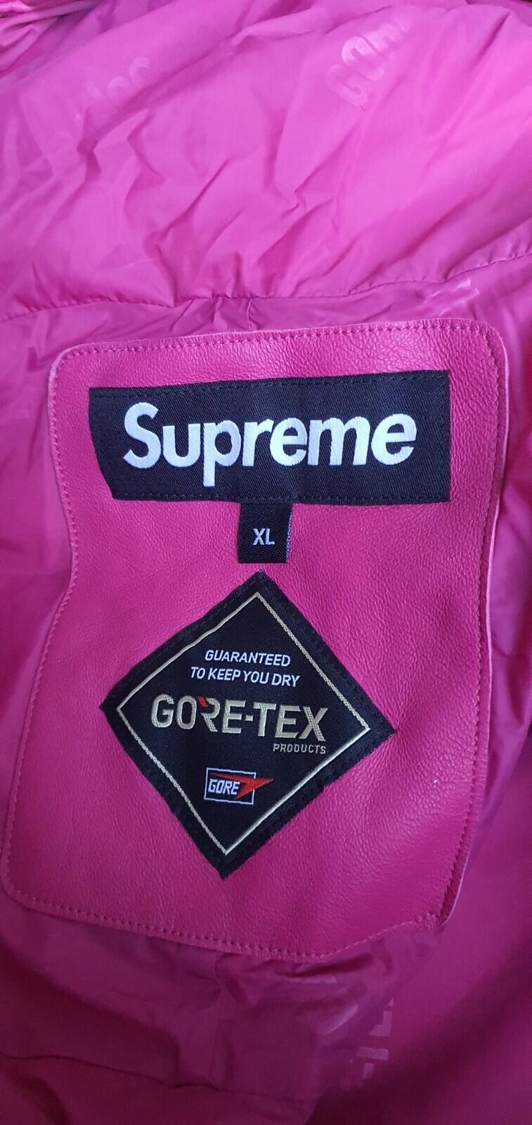 SS22 Supreme GORE-TEX leather jacket RRP $768 Size XL Magenta Pink Waterproof