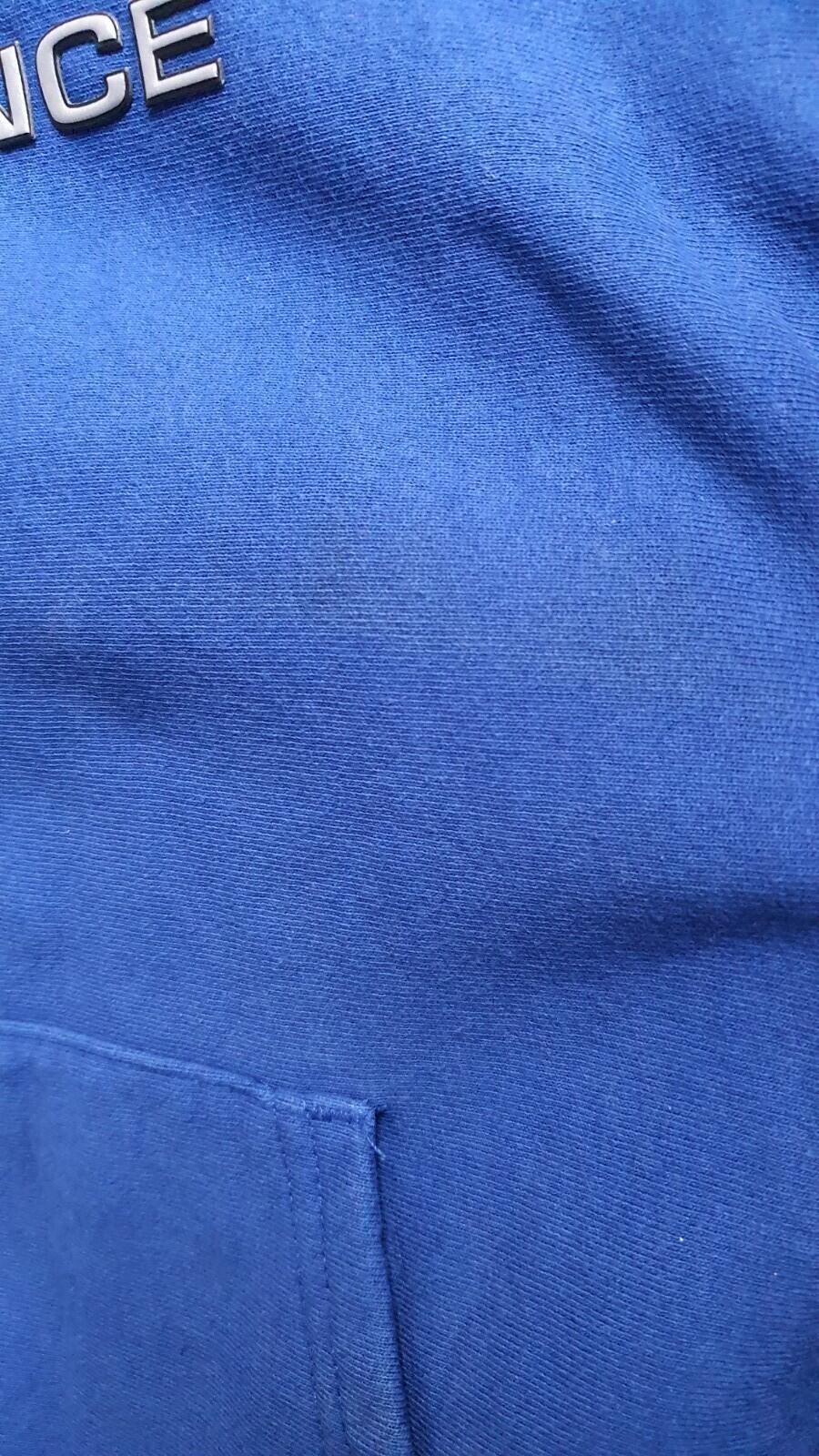 FW17 Supreme Reflective Excellence hooded Sweatshirt M medium blue hoodie royal
