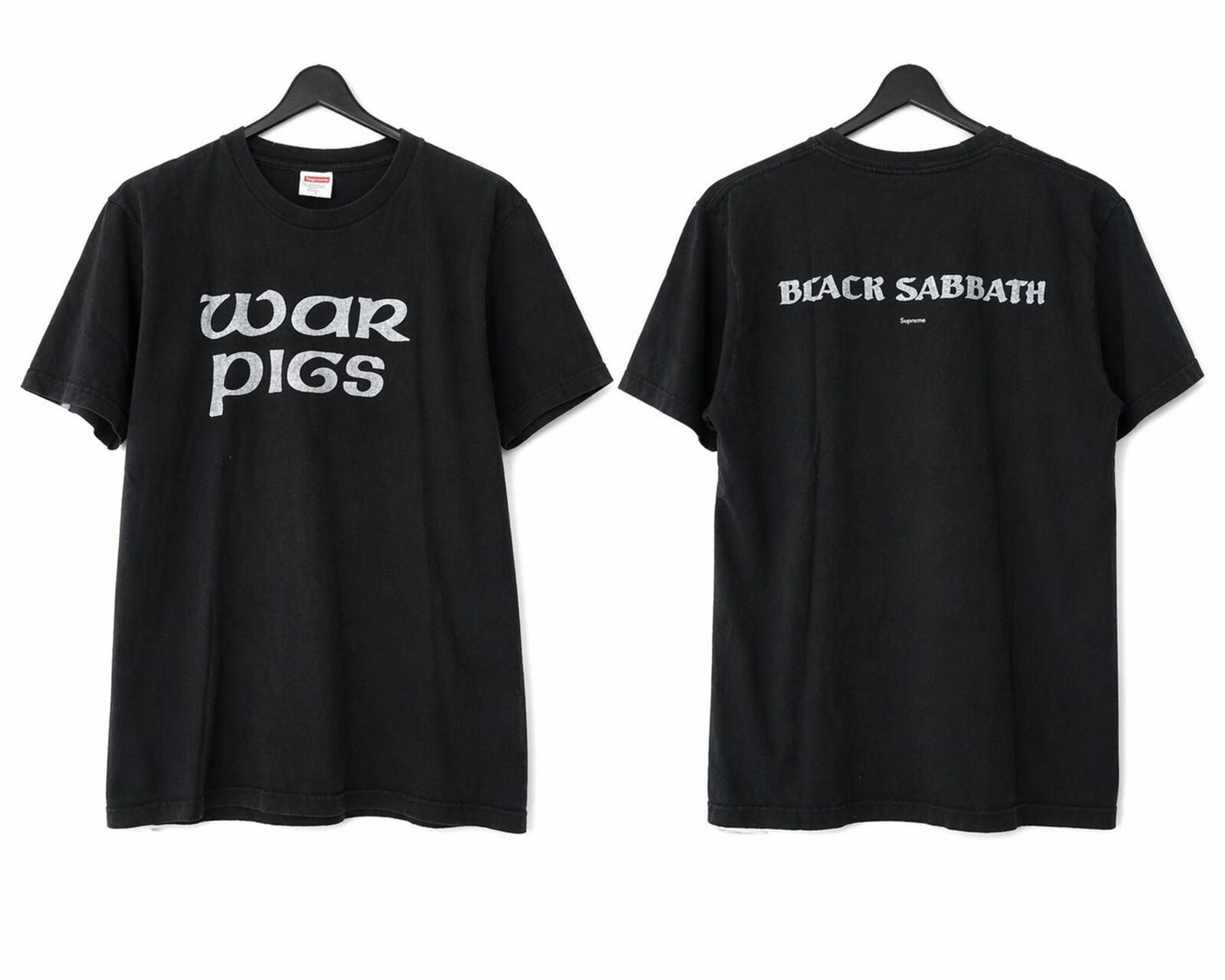 SS16 Supreme x Black Sabbath War Pigs Tee Black M Ozzy Osbourne