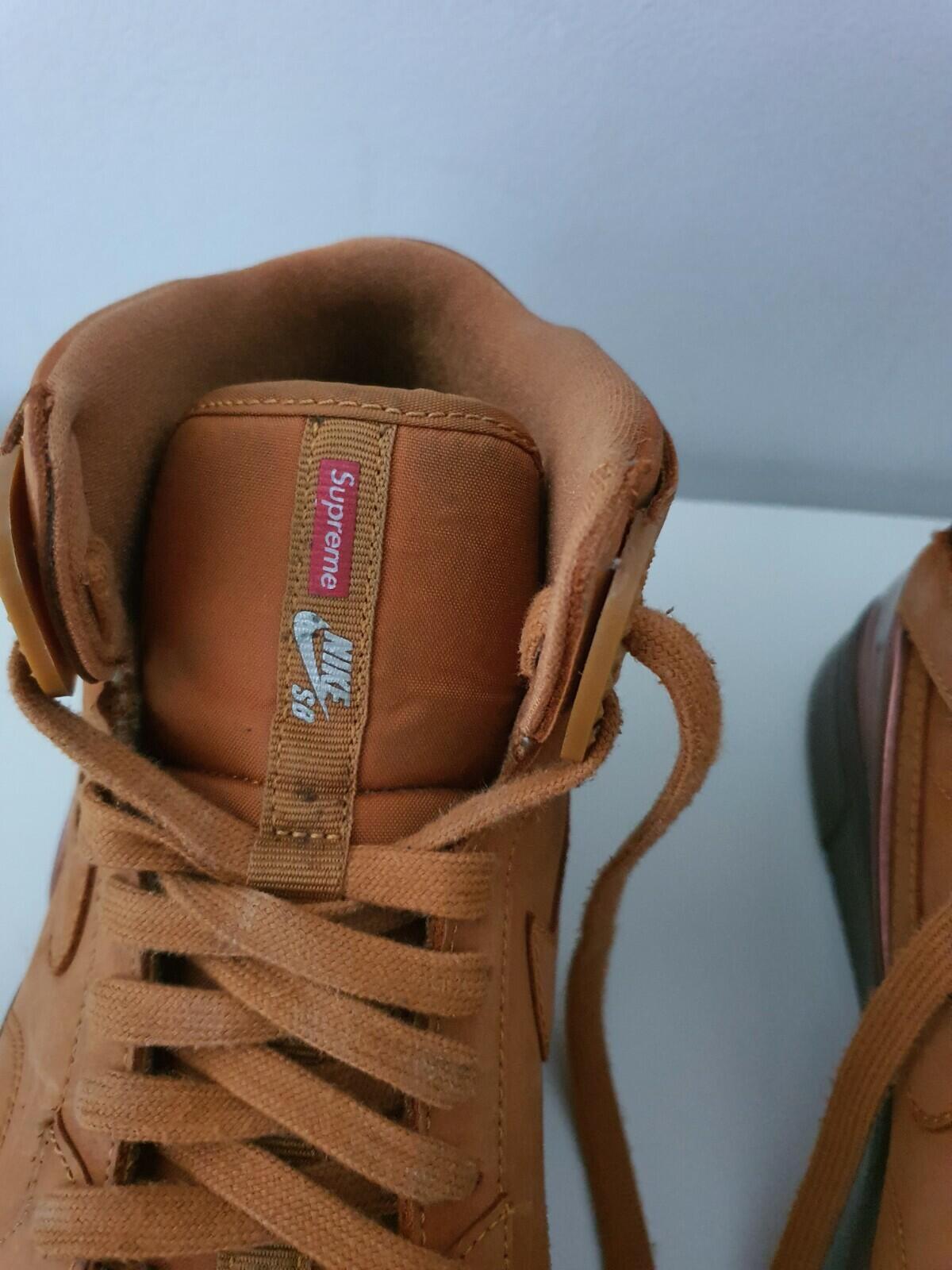 FW11 Supreme x Nike Zoom Air 94 Hi wheat US 10 UK 9 EUR 44 trainers lot  Vintage