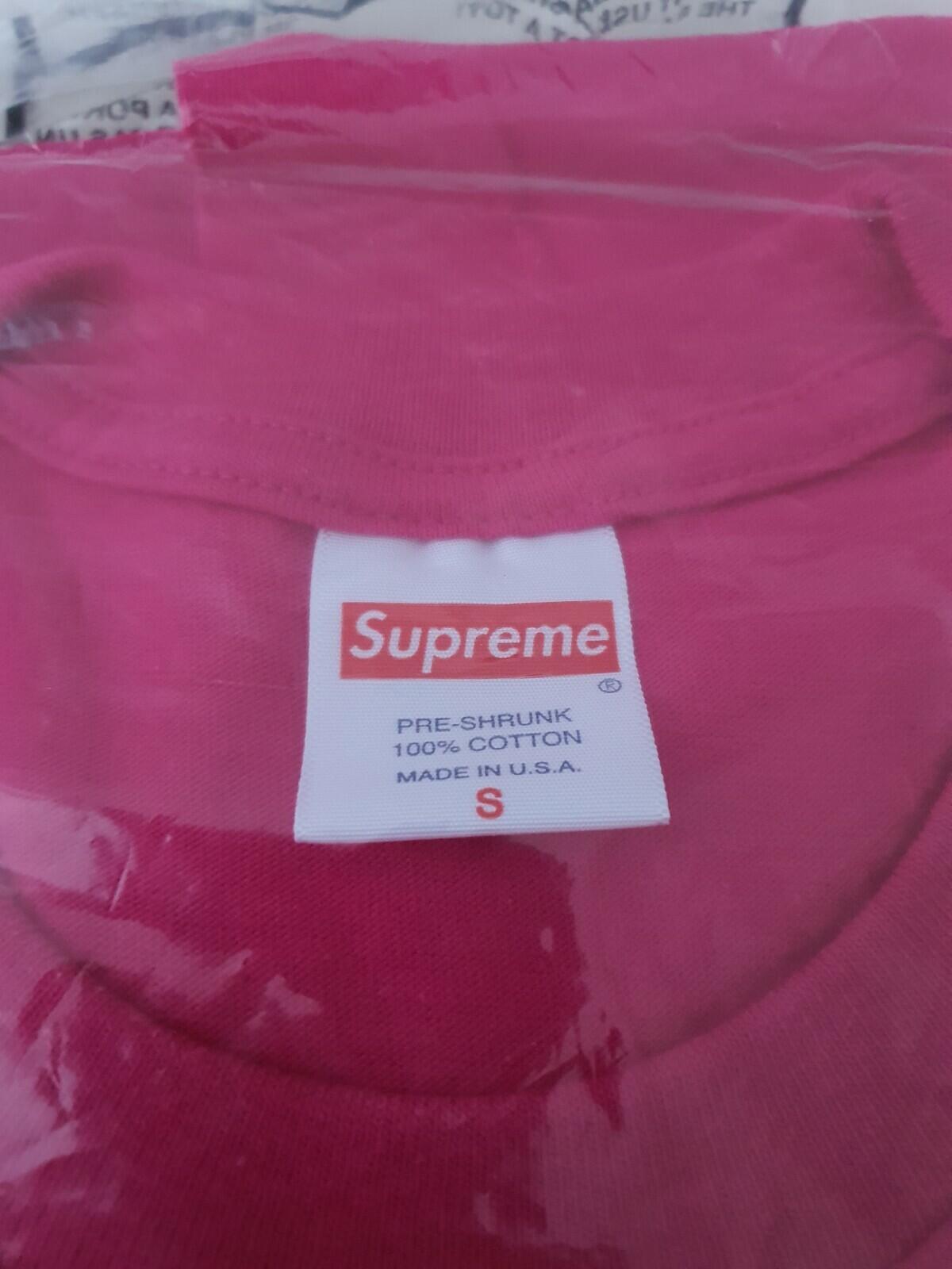 FW21 Supreme x Thrasher Game T-Shirt Hot Pink S Small Neu und ungeöffnet