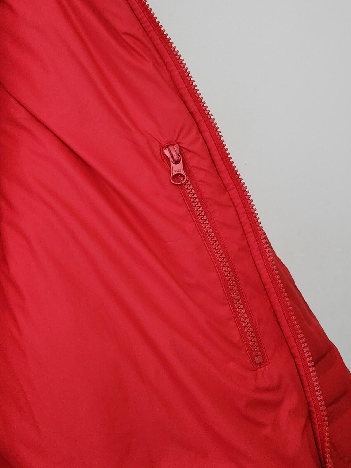 SS19 Supreme Bonded Logo Puffy Jacket Size M Medium Red Coat Duck Down