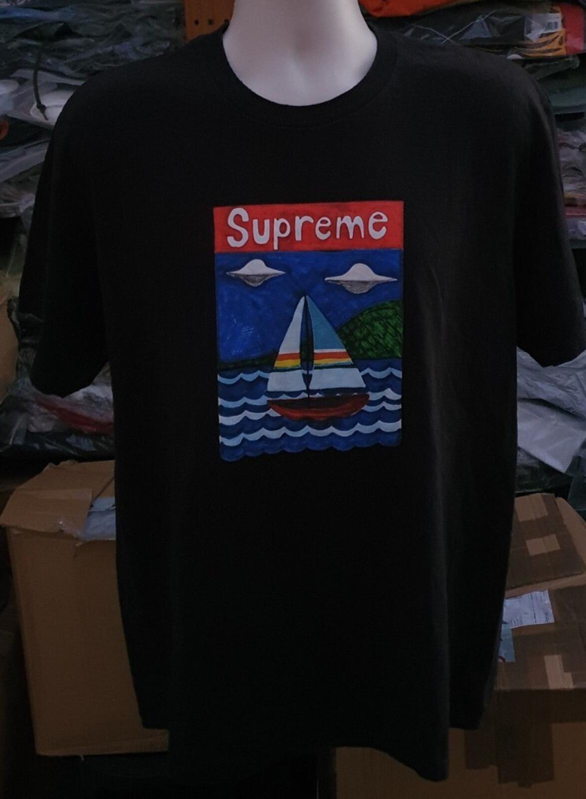 SS20 Supreme Sailboat Tee Black Size L