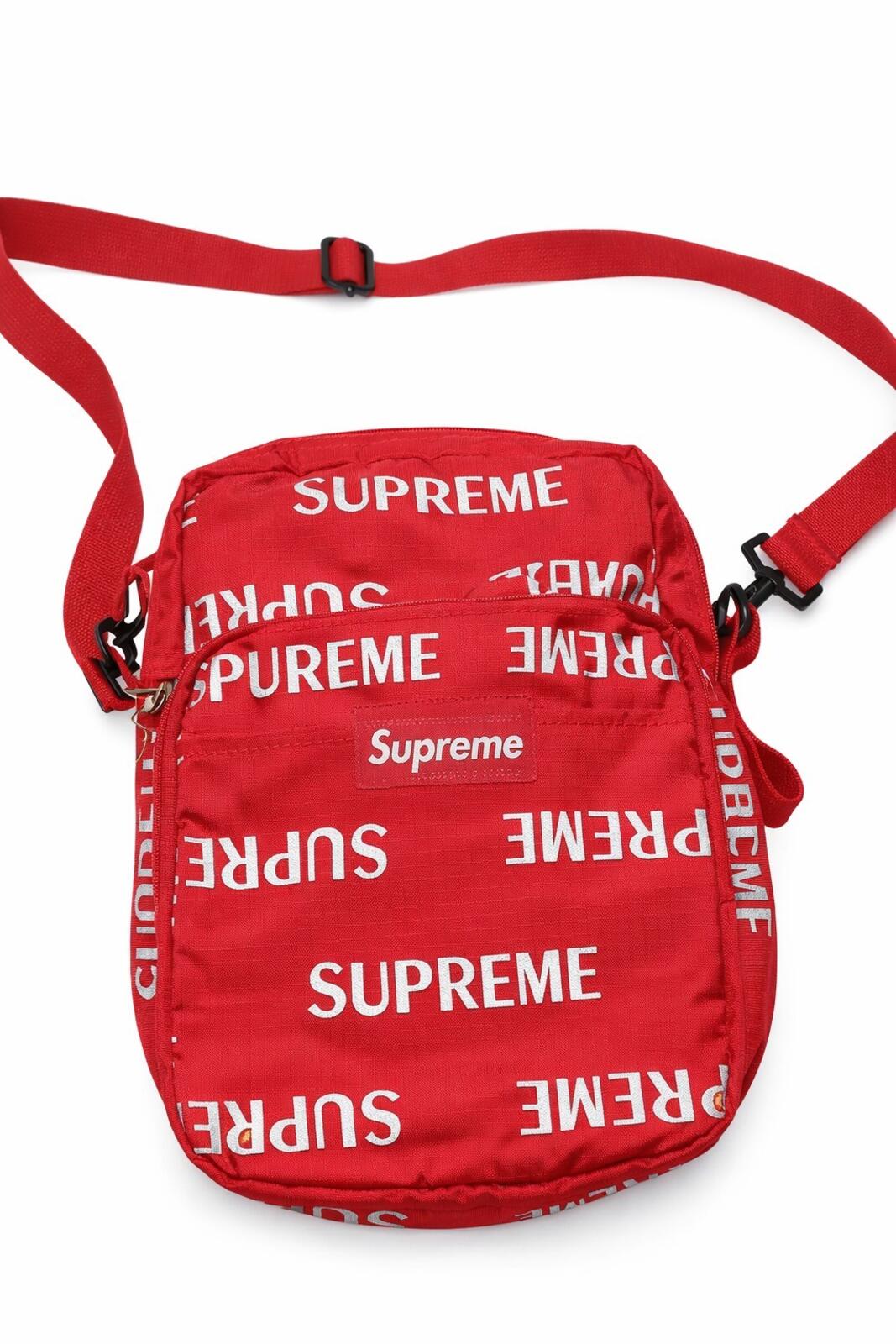 FW16 Supreme 3M Reflective Repeat Shoulder Bag Rojo