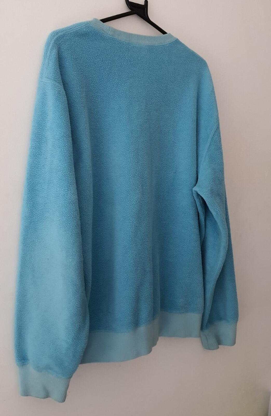 FW18 Supreme Polartec Fleece Crewneck Small Logo size L large teal sweatshirt