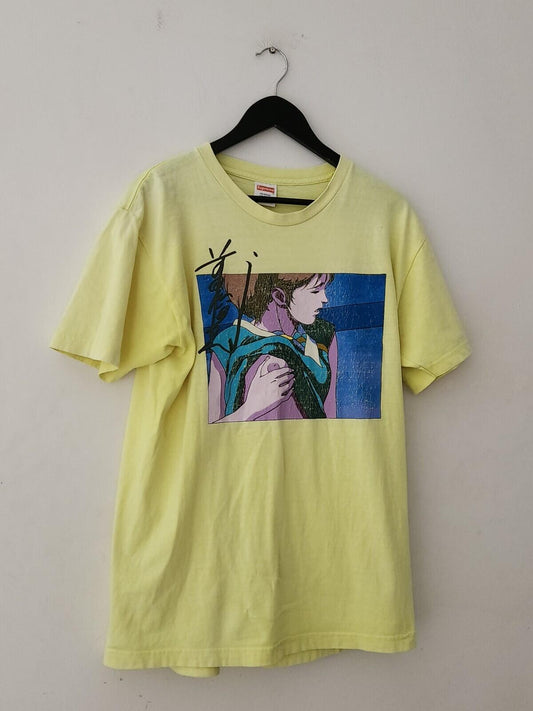 FW15 Supreme x Toshio Maeda Touch Tee Bright Yellow Size L