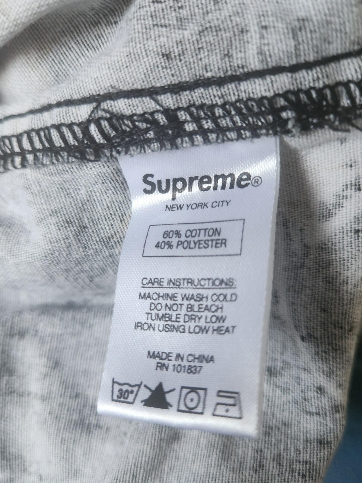 Pantalón de franela camuflaje FW17 Supreme Realtree talla S pequeño color negro