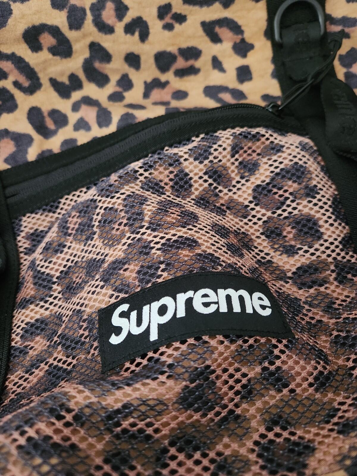 FW20 Supreme Leopard Tote Bag Water Resistant Cordura Fabric Animal Print