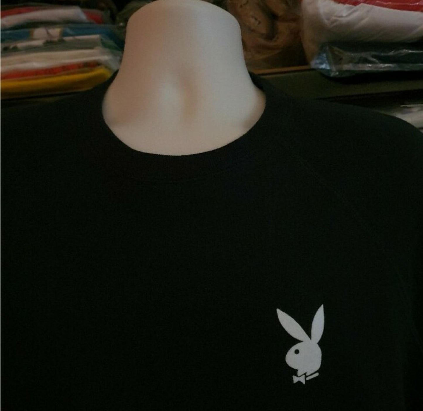 SS16 Supreme x Playboy S/S Crewneck Black Size M