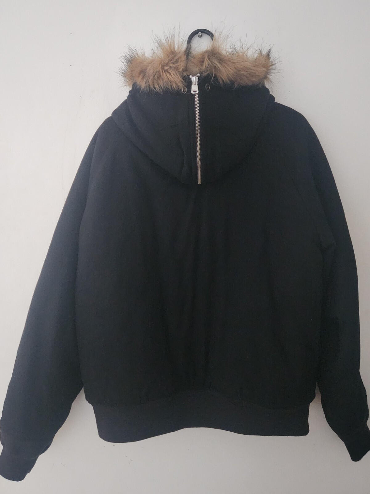 FW18 Supreme Wool N-2B Jacket Black Size L