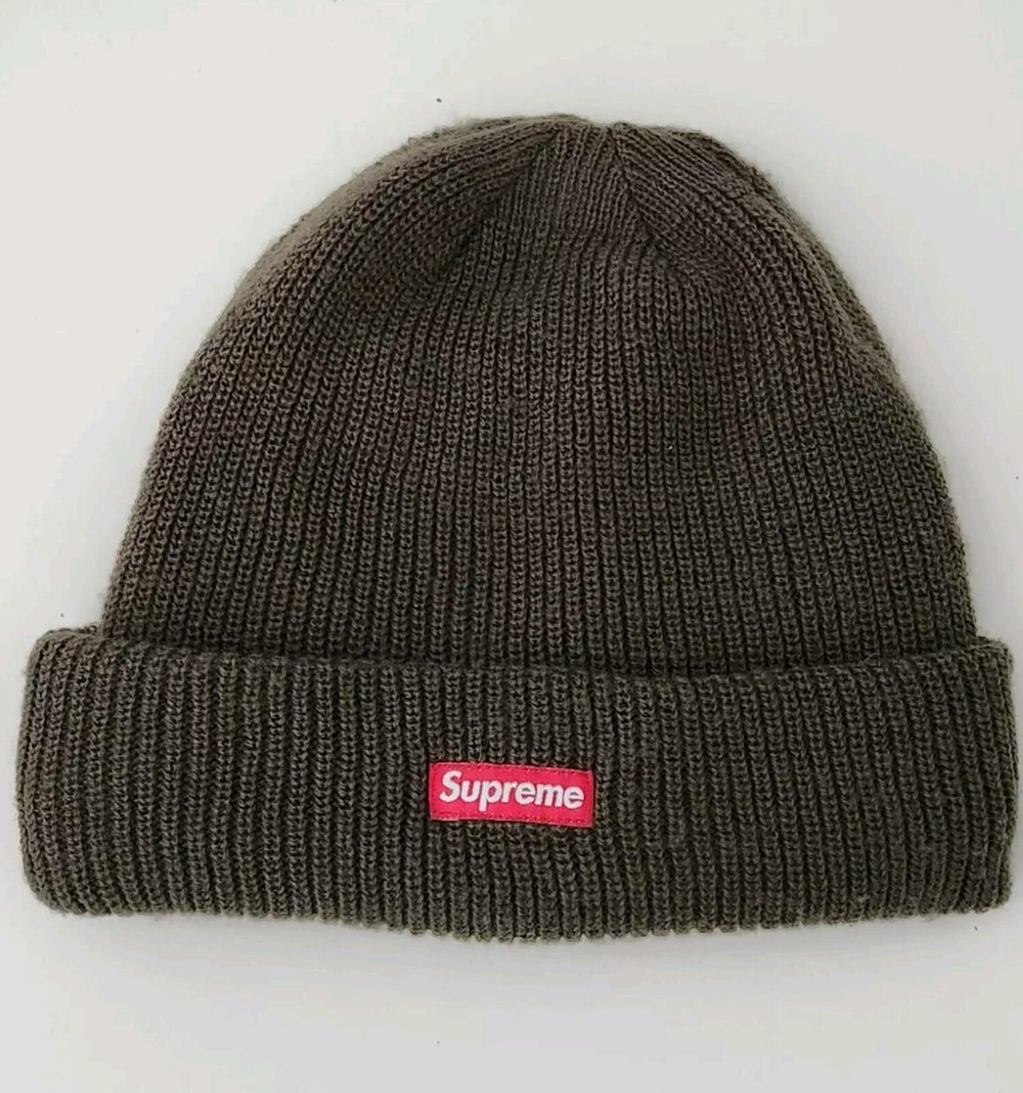 FW18 Supreme GORE-TEX Beanie Olive Waterproof Hat Small Box Logo