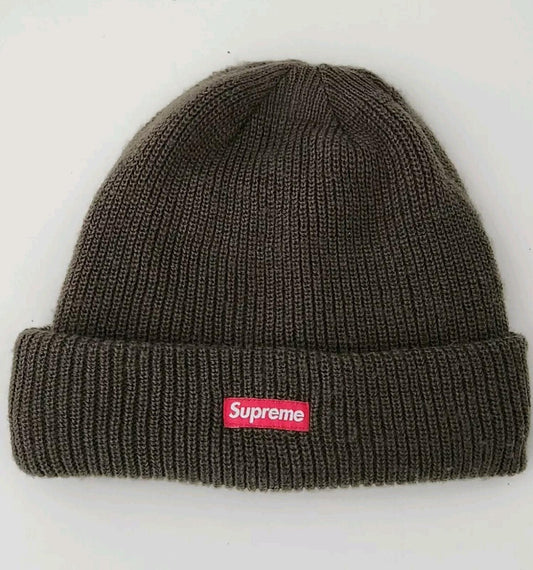 Gorro Supreme GORE-TEX FW18 Oliva Impermeable con Logo de Caja Pequeña