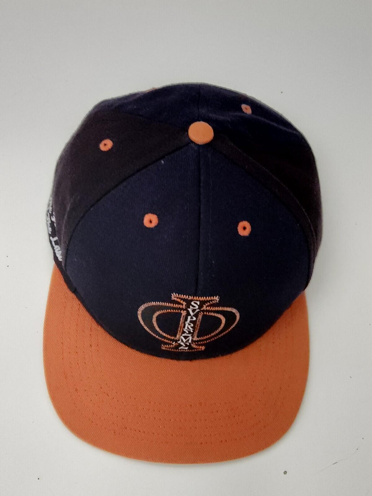 FW13 Supreme Starter Phi 6-panel hat cap snapback Rare 2013 Navy Black Orange