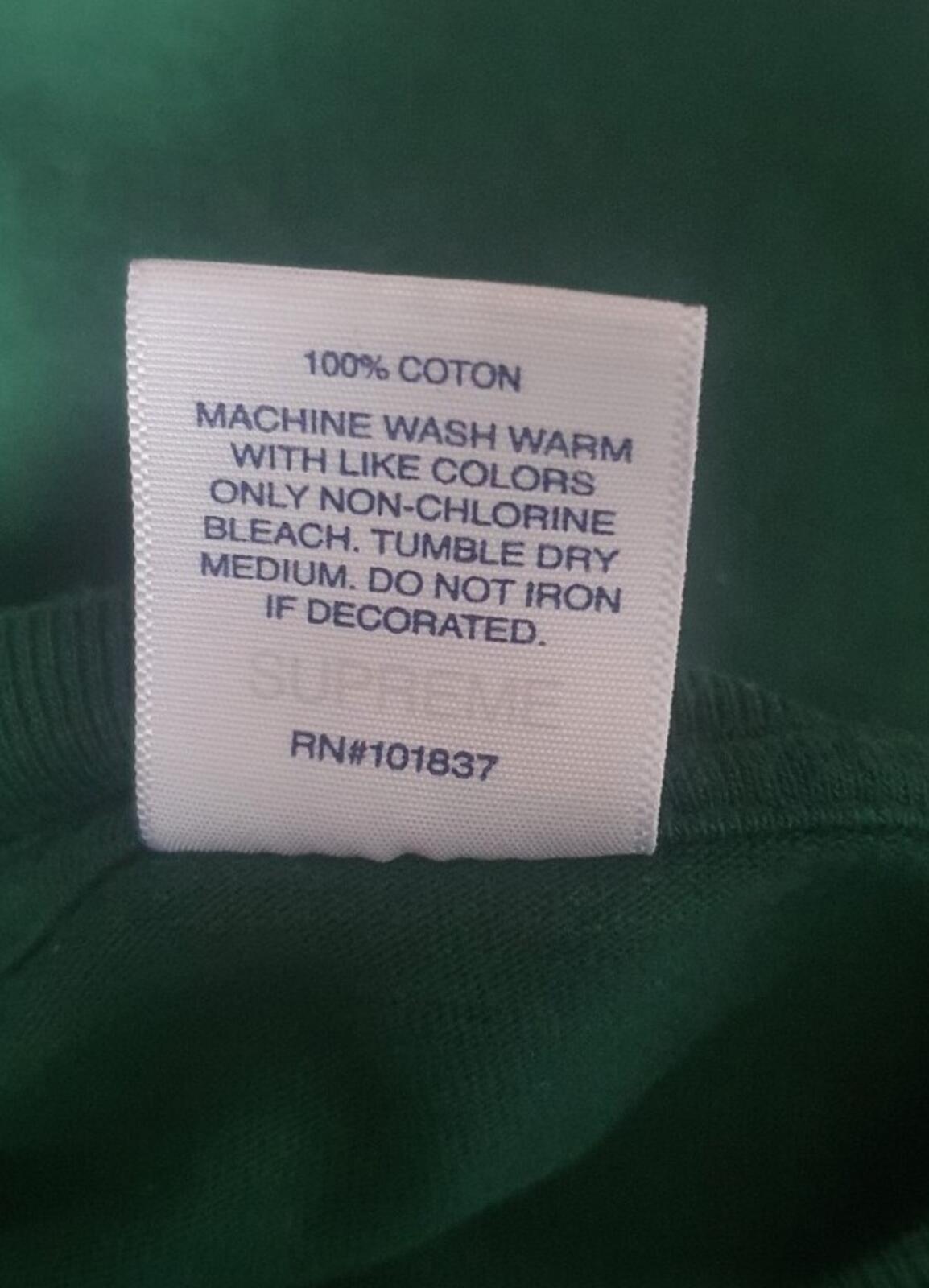 SS19 Supreme Headline tee size L Large Dark Green T-shirt Pouvoir
