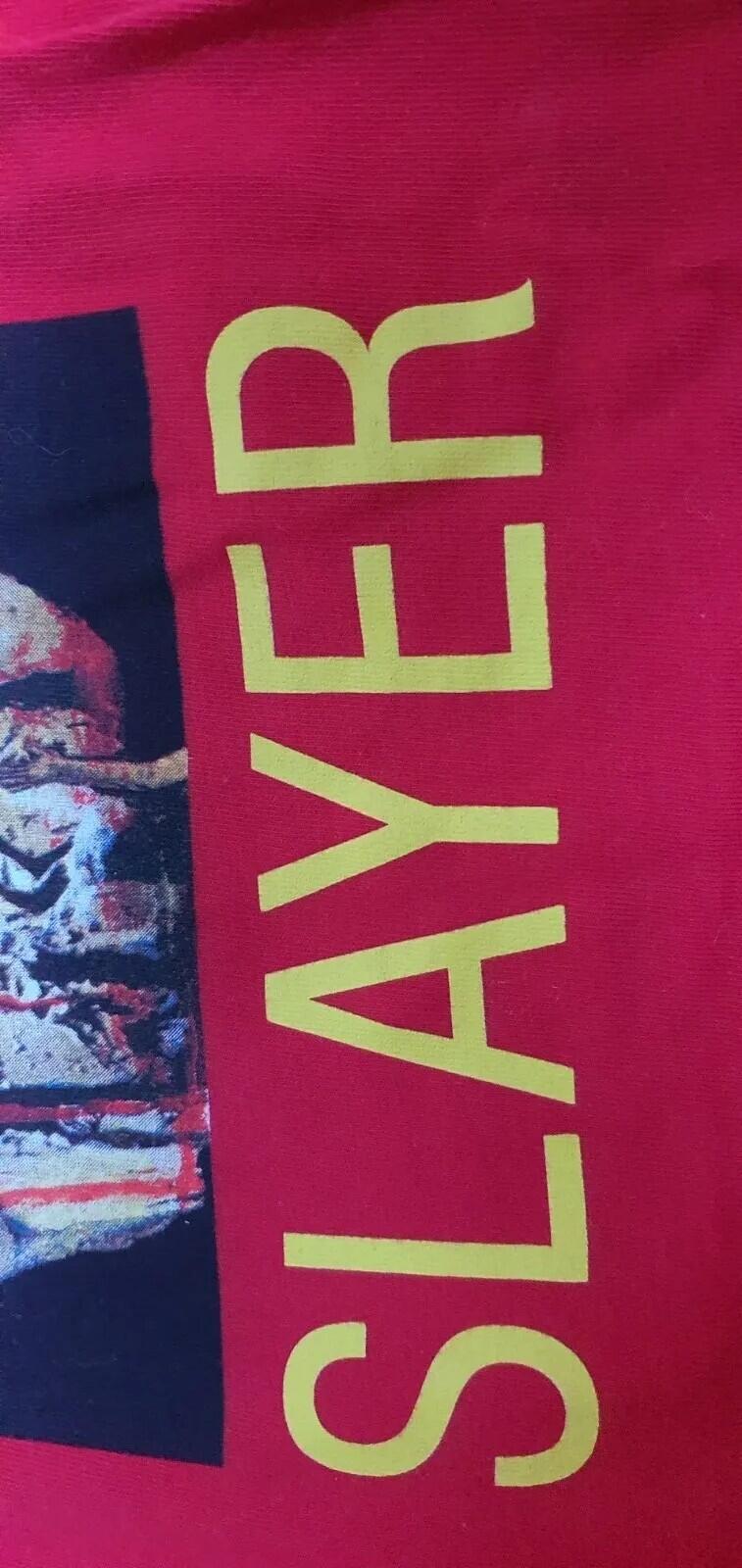 FW16 Supreme x Slayer South Of Heaven tee red M medium T-shirt
