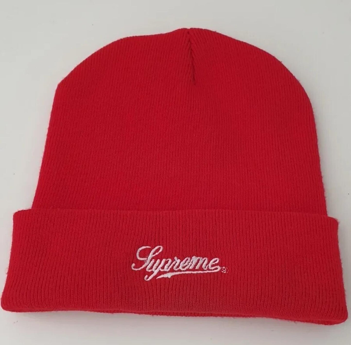 FW12 Supreme x Independent *UCK THE REST red beanie vintage Very Rare Hat 2012