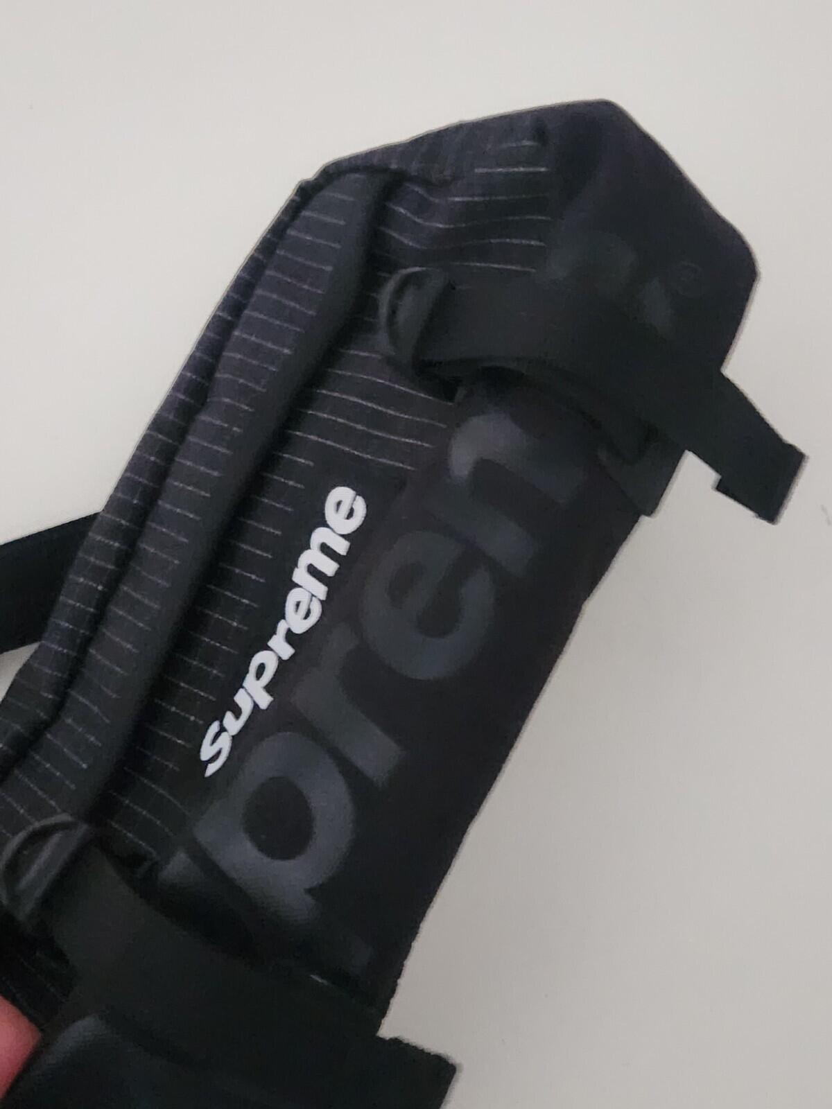 SS24 Supreme waist bag Water resistant Reflective Black Shoulder 3L