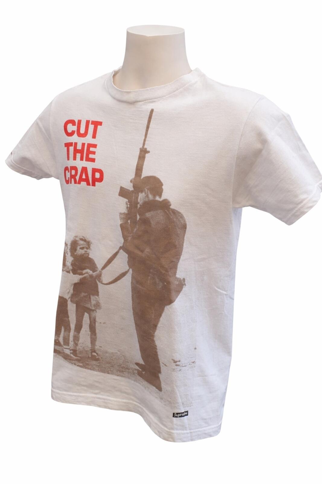 SS09 Supreme Cut The Crap Tee White