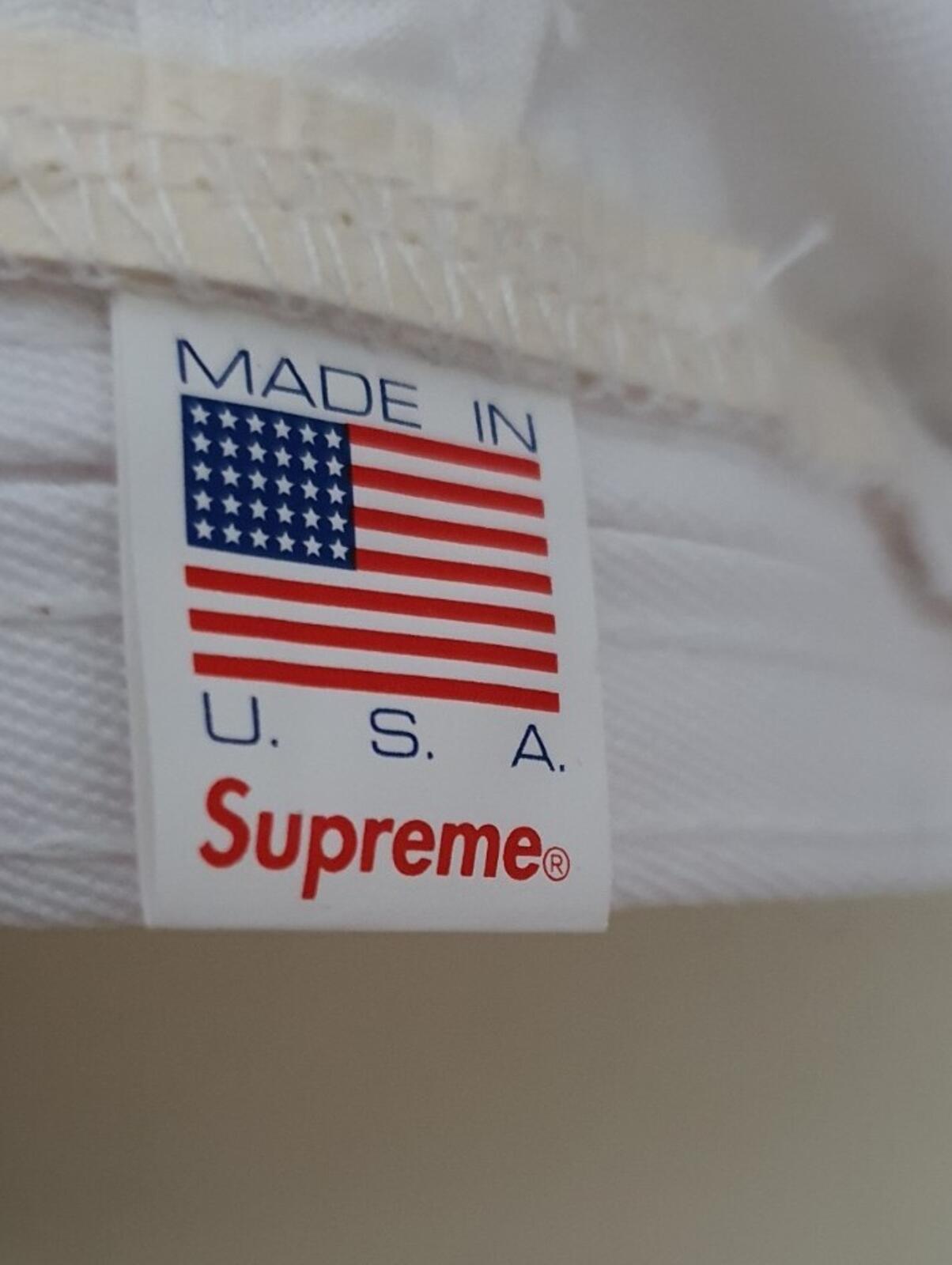 SS20 Supreme Underline 5-panel Cap White