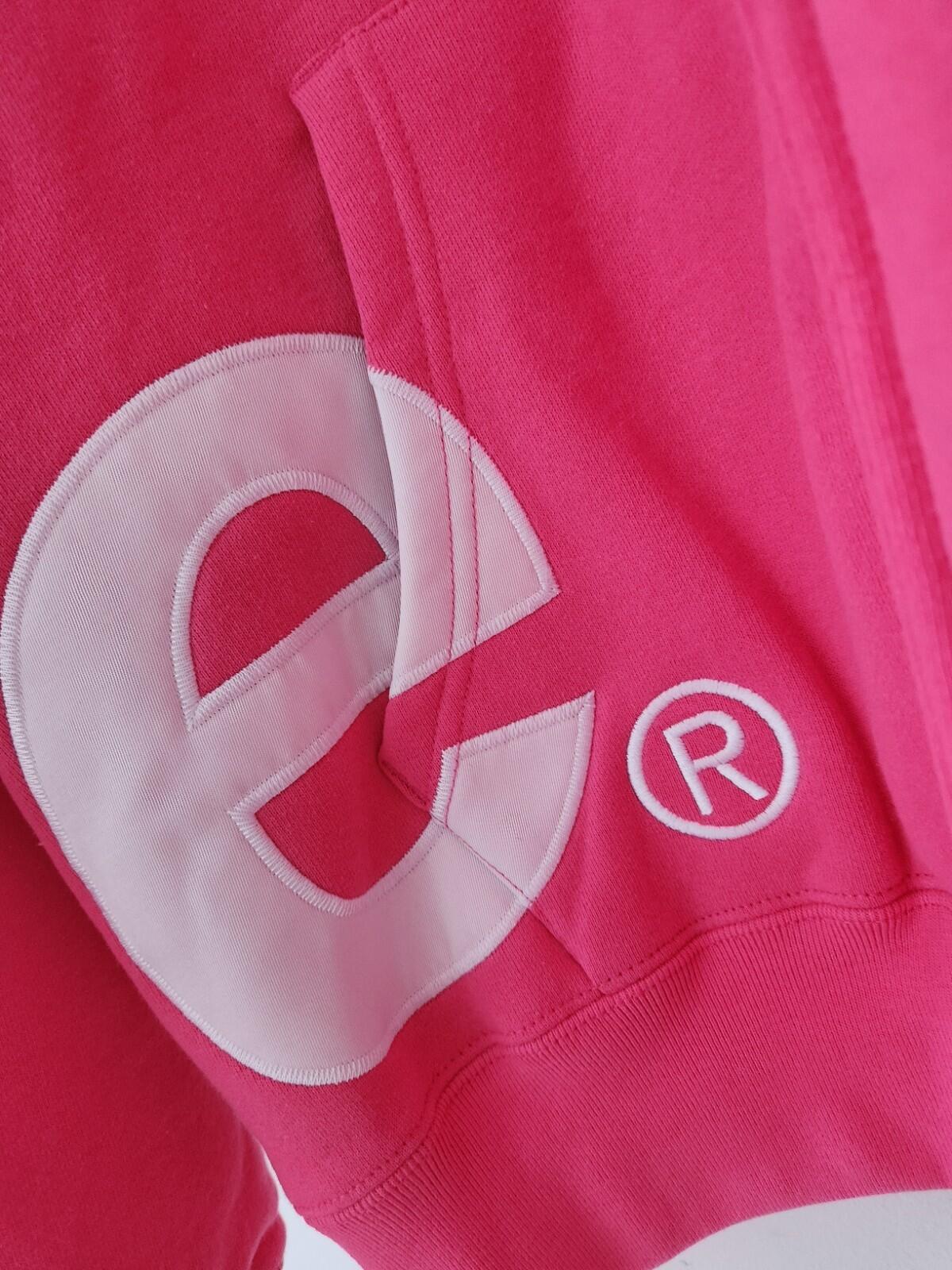 SS25 Supreme Big Logo Zip Up Hooded Sweatshirt Magenta Size L