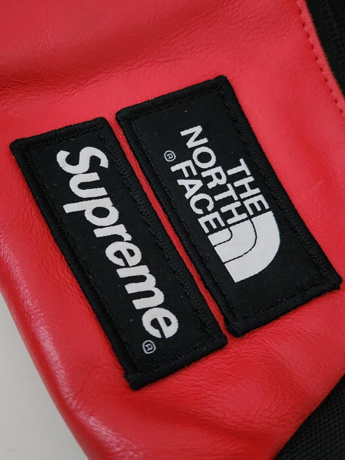 FW18 Supreme x The North Face Leather Roo II Lumbar Pack Waist Bag Shoulder Red